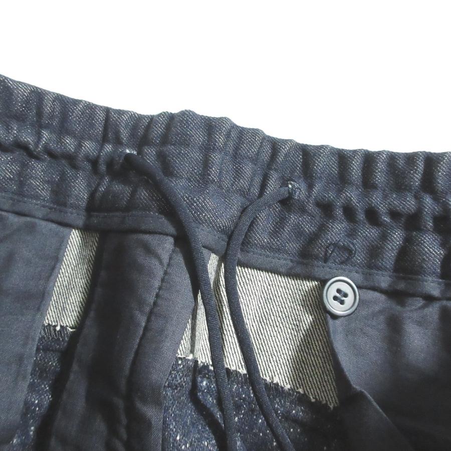 美品 EMPORIO ARMANI エンポリオアルマーニ メランジウール ストレッチ イージージョガーパンツ 44 インディゴブルー メンズ 古着 中古 USED EMPORIO ARMANI 美品 エンポリオアルマーニ メランジウール ストレッチ