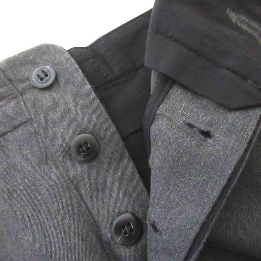 美品 DRIES VAN NOTEN ドリスヴァンノッテン ヴィンテージ 裾リボン スラックスパンツ サイズ48 グレー メンズ 古着 中古 USED DRIES VAN NOTEN（ドリス ヴァン ノッテン） 美品 ヴィンテージ 裾