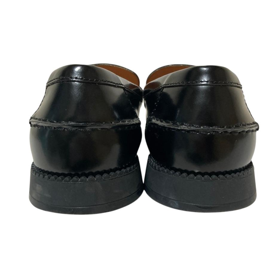 美品 TOD'S トッズ Tタイムレス スクエアトゥ レザー ローファー