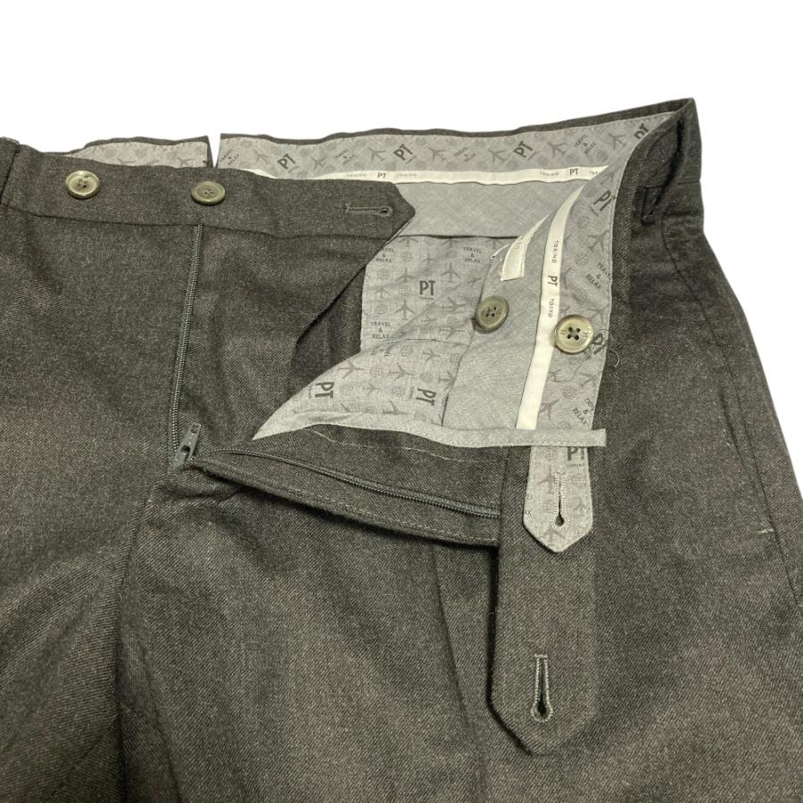 PT TORINO 美品 ピーティートリノ 裾ダブル ストレッチ ウール