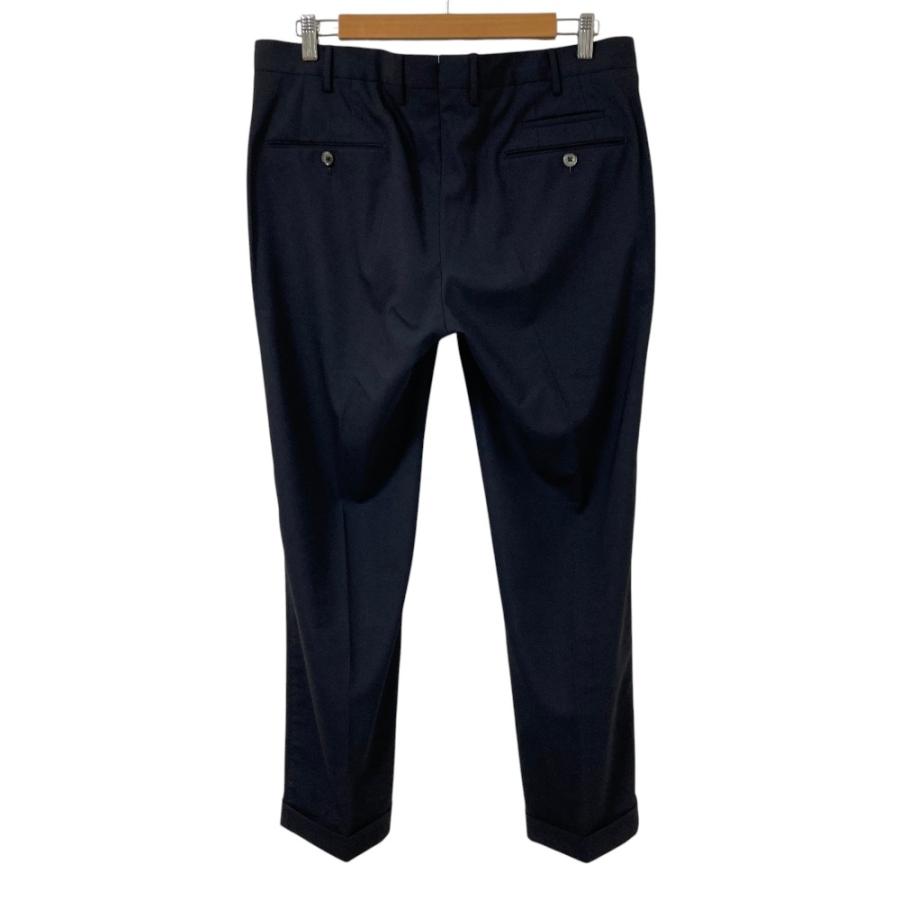 良品 PT TORINO ピーティートリノ SUPERSLIM FIT 裾ダブル ストレッチ ウール スラックスパンツ サイズ52 ネイビー メンズ 古着 中古 USED PT TORINO 良品 ピーティートリノ SUPERSLIM FIT 裾ダブル ストレッチ