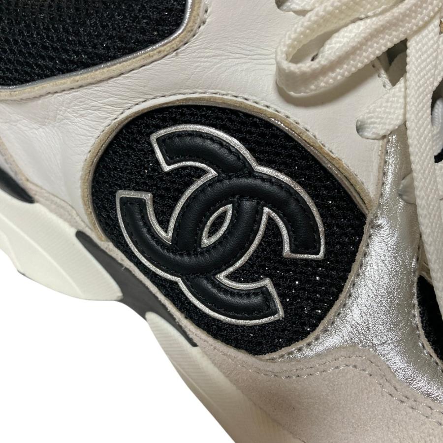 CHANEL（シャネル） 良品 ココマーク スエードレザー メッシュ