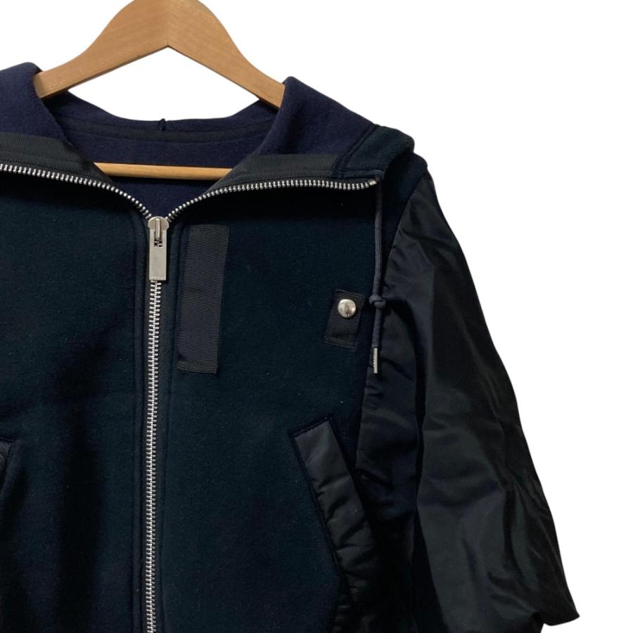 sacai（サカイ） 良品 stitching bat sleeve hooded jacket ドッキング