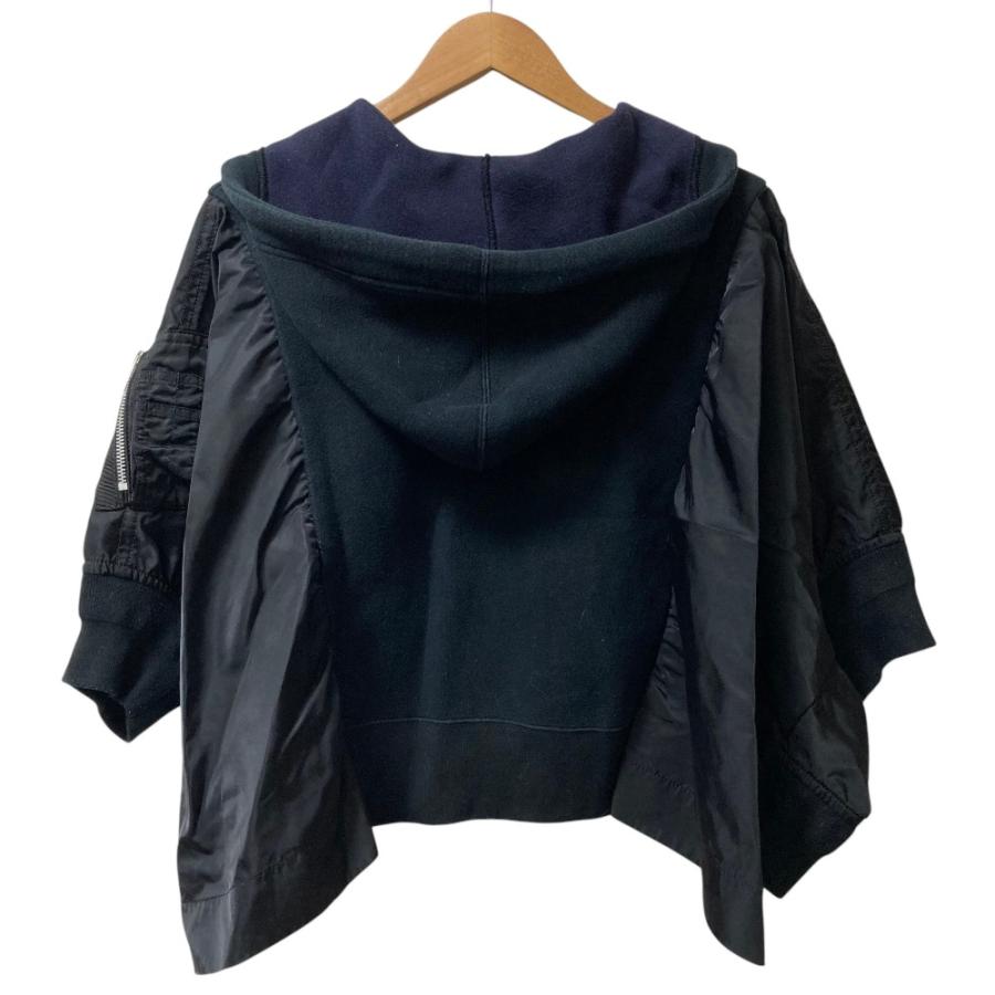 sacai（サカイ） 良品 stitching bat sleeve hooded jacket ドッキング