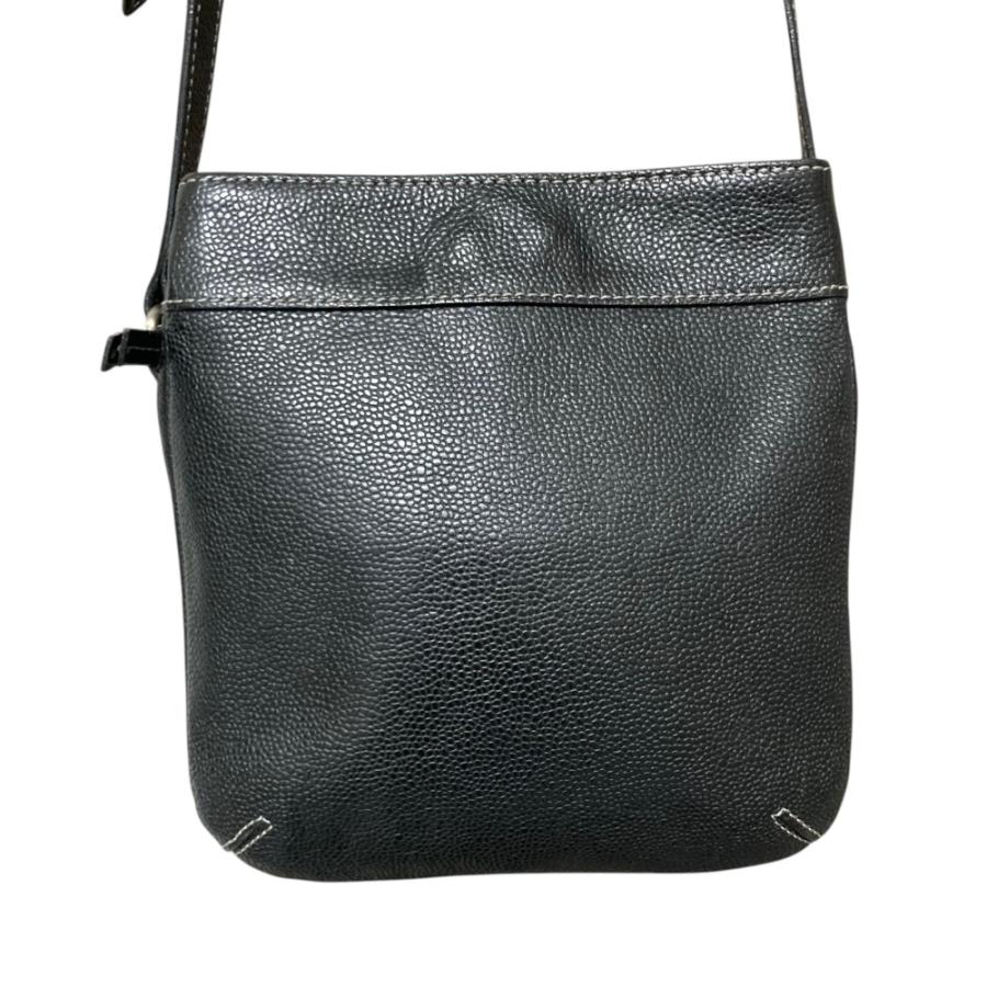HIROFUショルダーバッグ　黒 HIROFU（ヒロフ） 美品 レザー ショルダーバッグ ポシェット ブラック