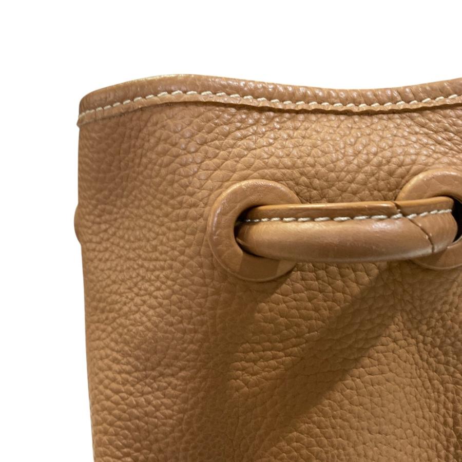 VASIC（ヴァジック） 美品 巾着 レザーショルダーバッグ ブラウン
