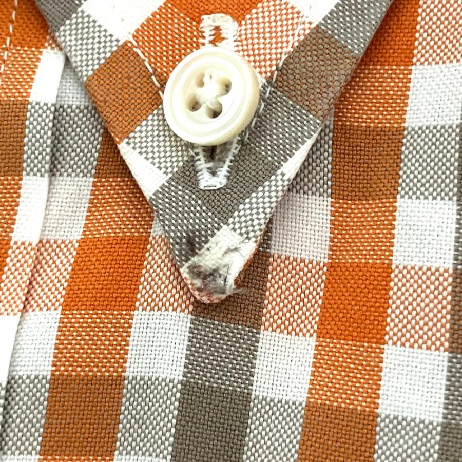 HERMES 90's セリエボタン オーバーサイズ チェック シャツ HERMES（エルメス） 良品 セリエボタン チェック柄 長袖 ボタンダウン
