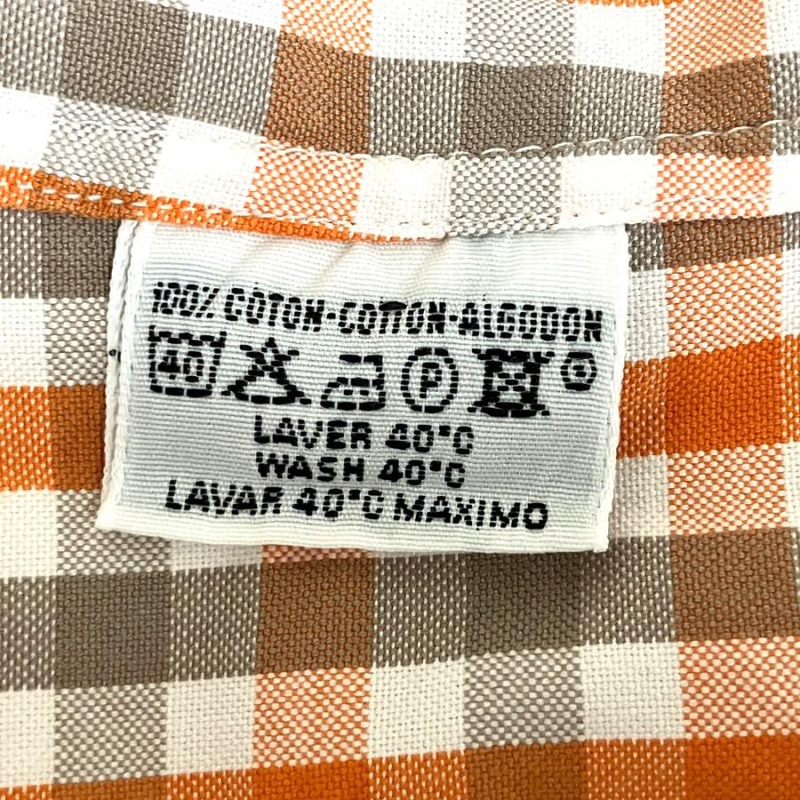 HERMES（エルメス） 良品 セリエボタン チェック柄 長袖 ボタンダウン