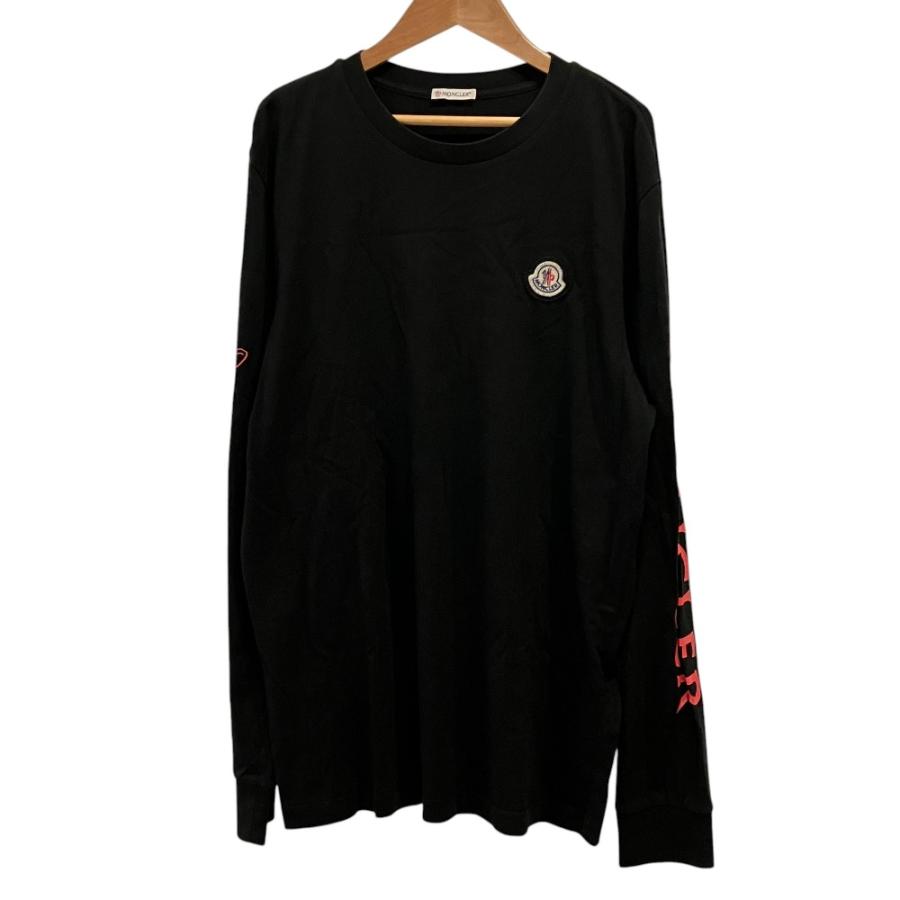 MONCLER（モンクレール） 美品 LS TSHIRT 袖ロゴプリント ワッペン T
