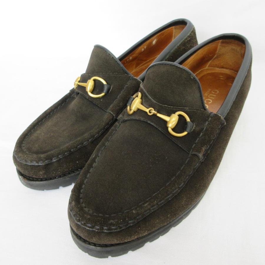 GUCCI（グッチ） 良品 スエードレザー ホースビット ローファー