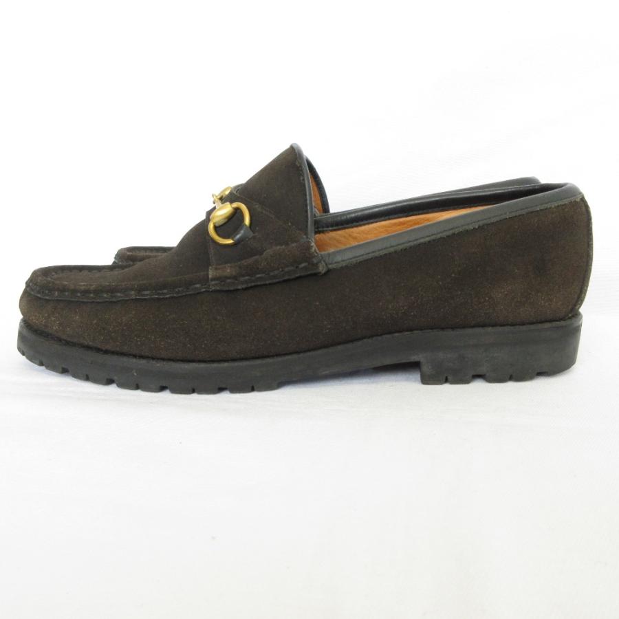 GUCCI（グッチ） 良品 スエードレザー ホースビット ローファー