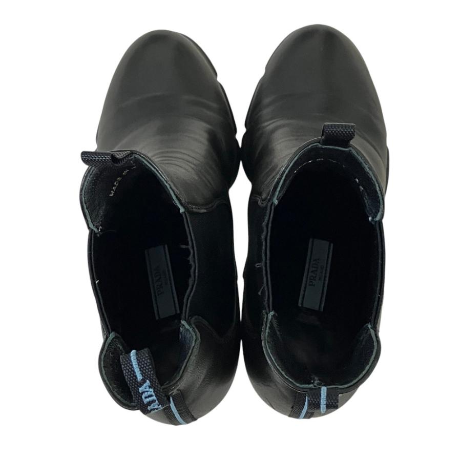 PRADA（プラダ） 良品 サイドゴア レザー ショートブーツ 36 23cm相当 