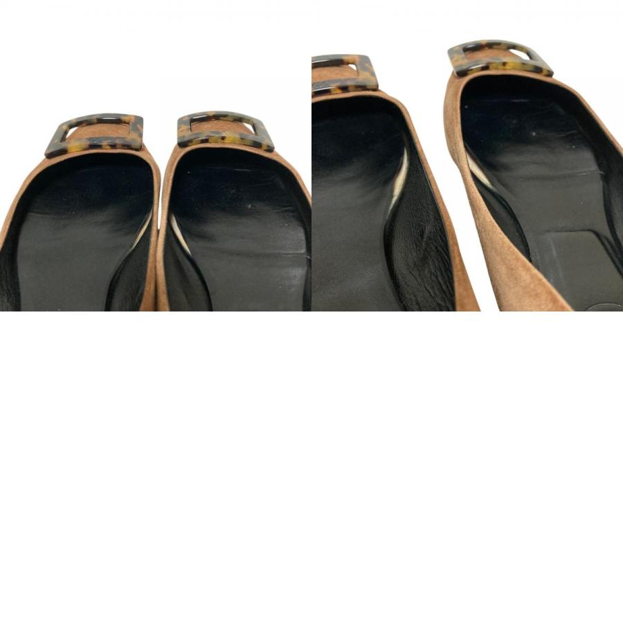 [極美品] ロジェヴィヴィエ　スクエアバックル　ローファー　パンプス Roger Vivier（ロジェヴィヴィエ） 良品 スクエアバックル スエード