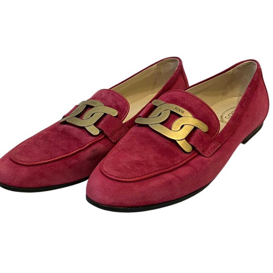 良品 TODS トッズ ケイト スエードレザー ローファー シューズ 37