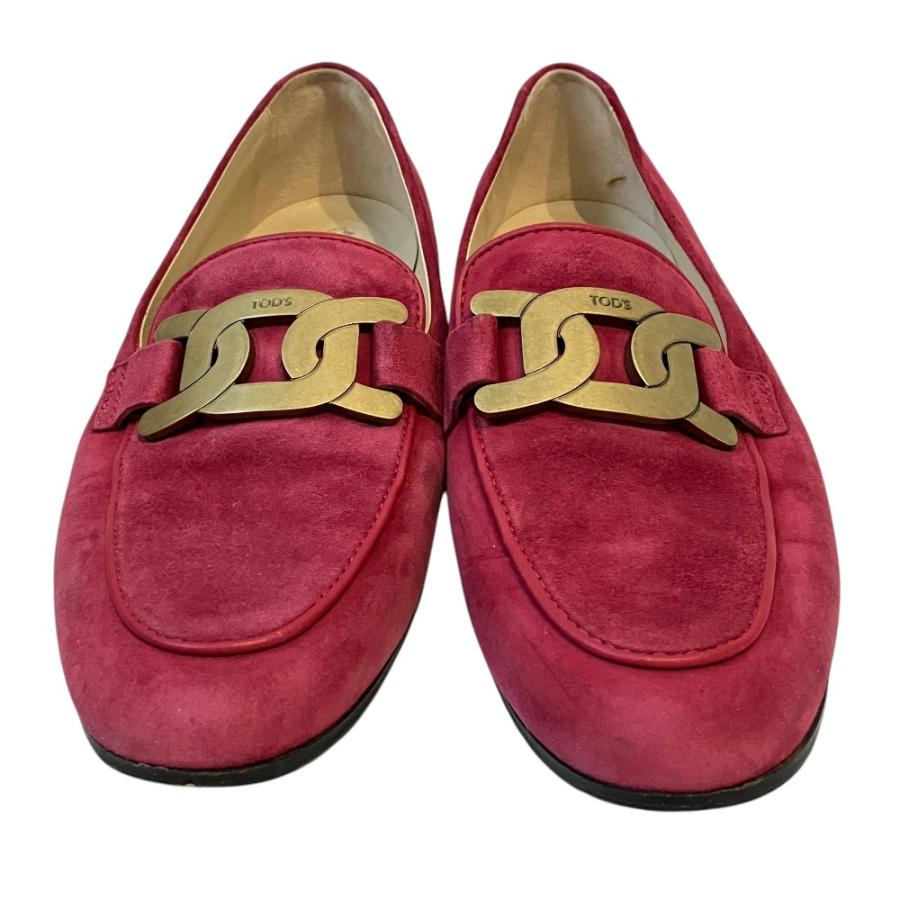 良品 TODS トッズ ケイト スエードレザー ローファー シューズ 37