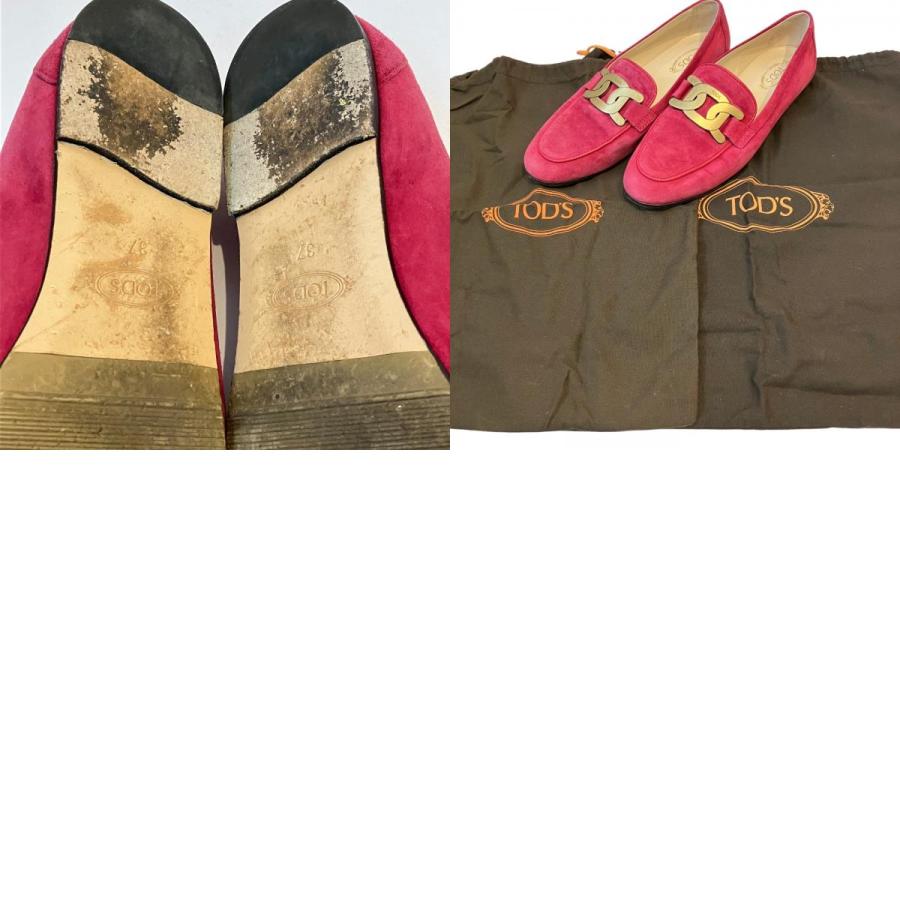 良品 TODS トッズ ケイト スエードレザー ローファー シューズ 37