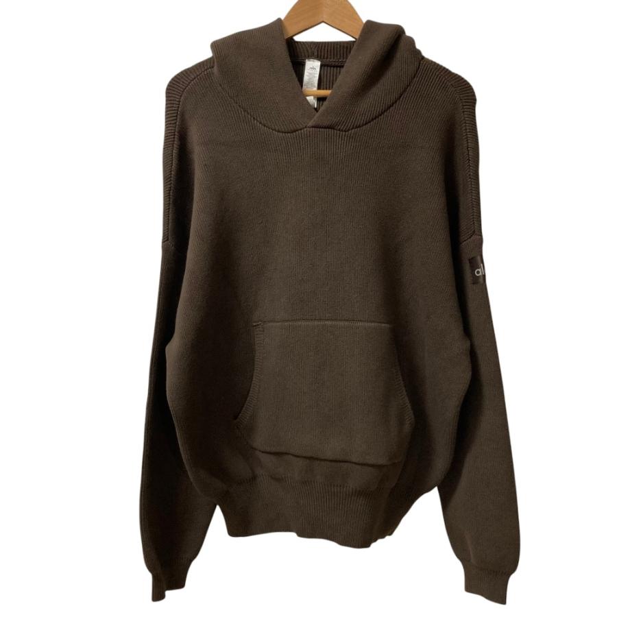 alo ニットパーカー Alo Yoga 美品 アローヨガ Scholar Hooded Sweater ニットパーカー