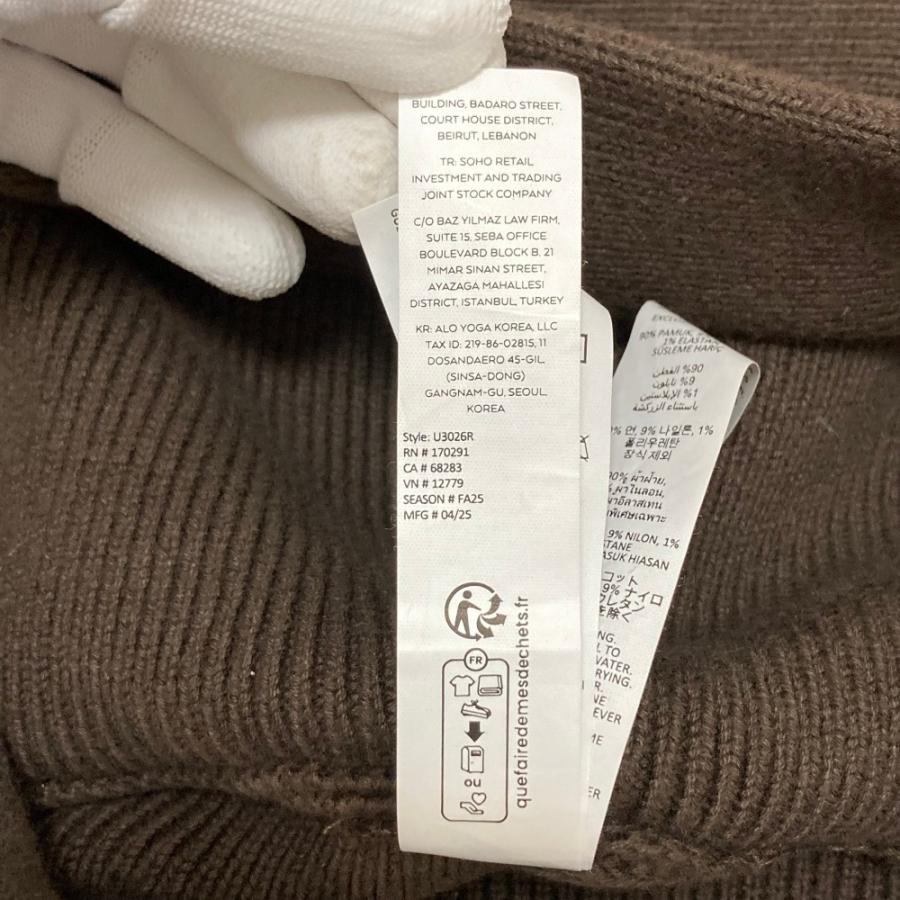 alo ニットパーカー Alo Yoga 美品 アローヨガ Scholar Hooded Sweater ニットパーカー