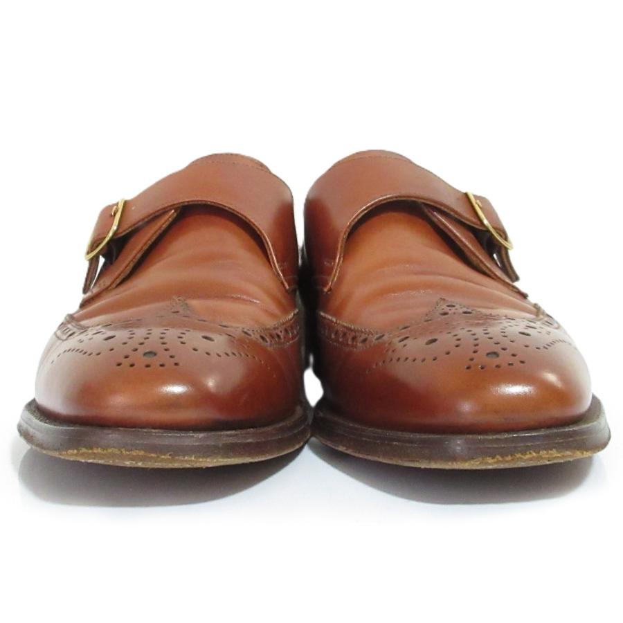 良品 CROCKETT&JONES クロケットアンドジョーンズ CHALFONT ウイングチップ シングルストラップシューズ 7.5 26.5cm相当 ブラウン メンズ 古着 中古 USED CROCKETT&JONES（クロケット＆ジョーンズ） 良品 クロケットアンド