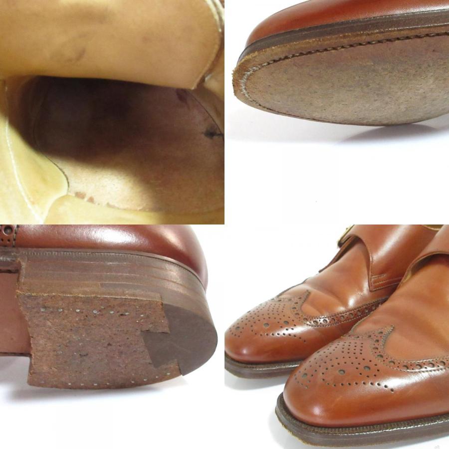 良品 CROCKETT&JONES クロケットアンドジョーンズ CHALFONT ウイングチップ シングルストラップシューズ 7.5 26.5cm相当 ブラウン メンズ 古着 中古 USED CROCKETT&JONES（クロケット＆ジョーンズ） 良品 クロケットアンド
