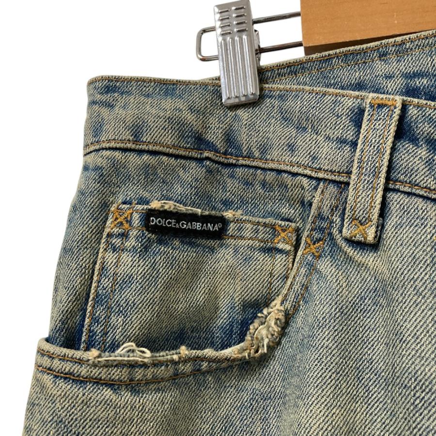 ドルチェ＆ガッバーナ クラッシュ加工 デニム ジーンズ イタリア製 DOLCE&GABBANA（ドルチェ & ガッバーナ） 良品 DOLCE & GABBANA