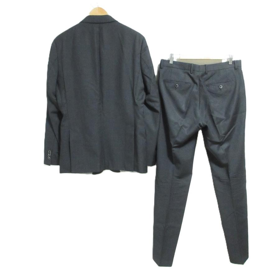 最高級【50サイズ】ヒューゴボス セットアップ DRAGO Super130 紺 HUGO BOSS（ヒューゴ・ボス） 良品 ューゴボス DRAGO ピンストライプ