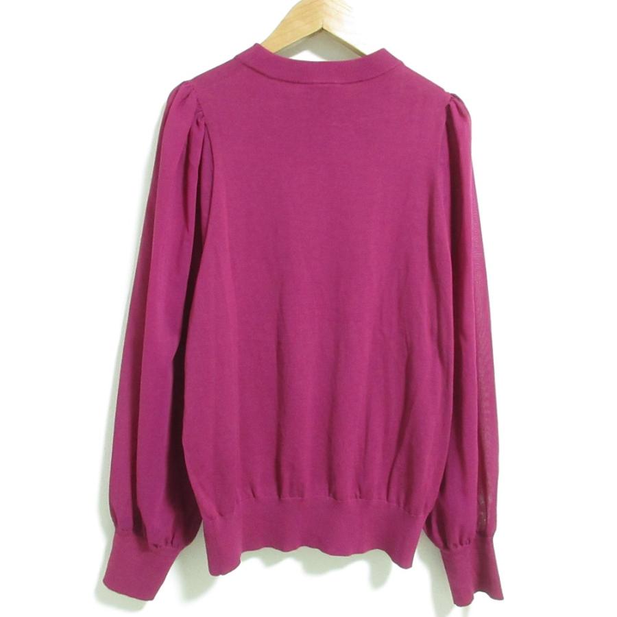 HYKE（ハイク） 美品 23SS HYKE CREWNEC SWEATER WITH SHEER SLEEVE 