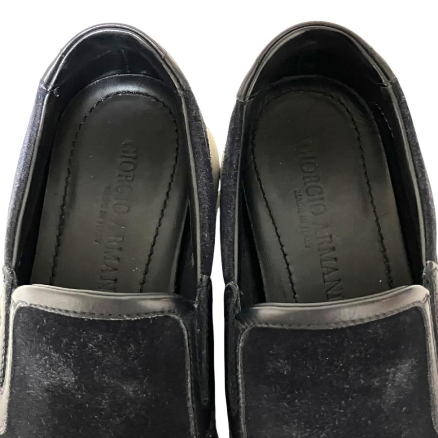 GIORGIO ARMANI 美品 ジョルジオアルマーニ スエードレザー スリッポン