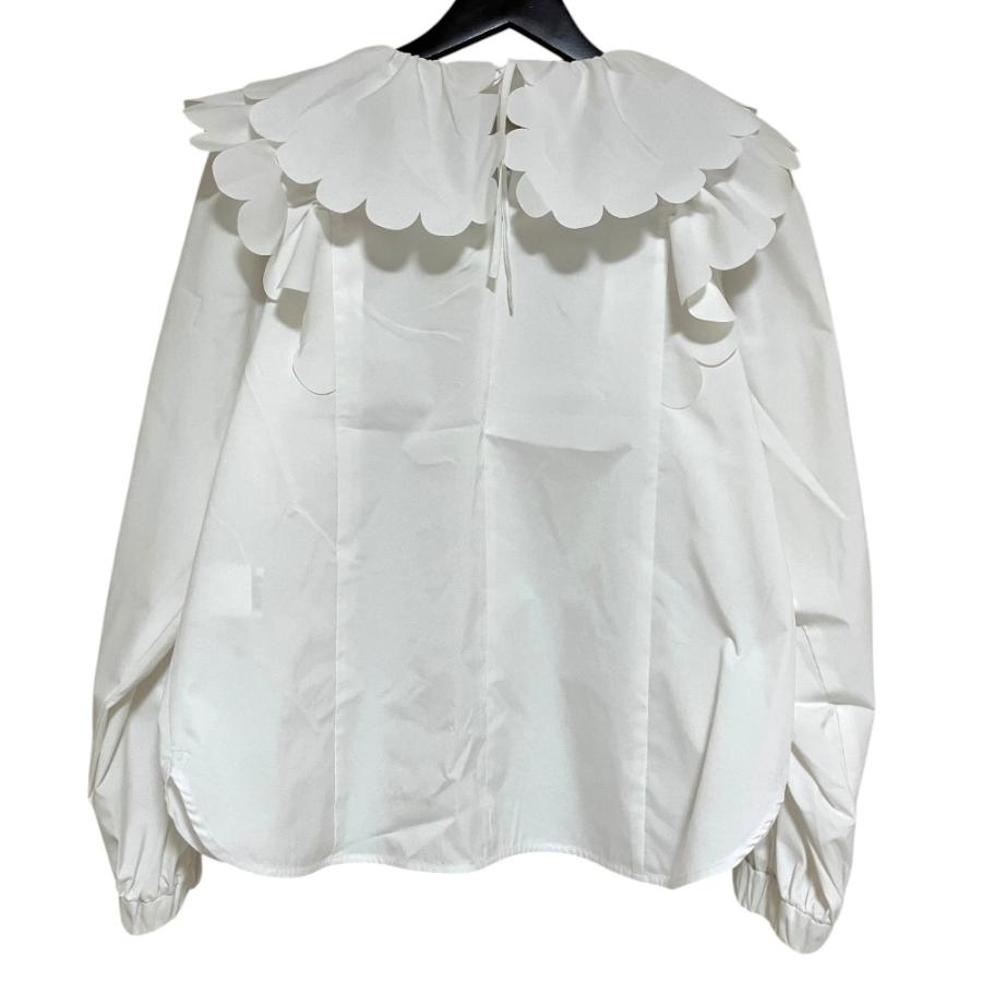 Yori 美品 ヨリ たっぷりスカラップブラウス コットンポプリン YR21