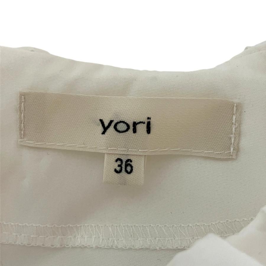 Yori 美品 ヨリ たっぷりスカラップブラウス コットンポプリン YR21