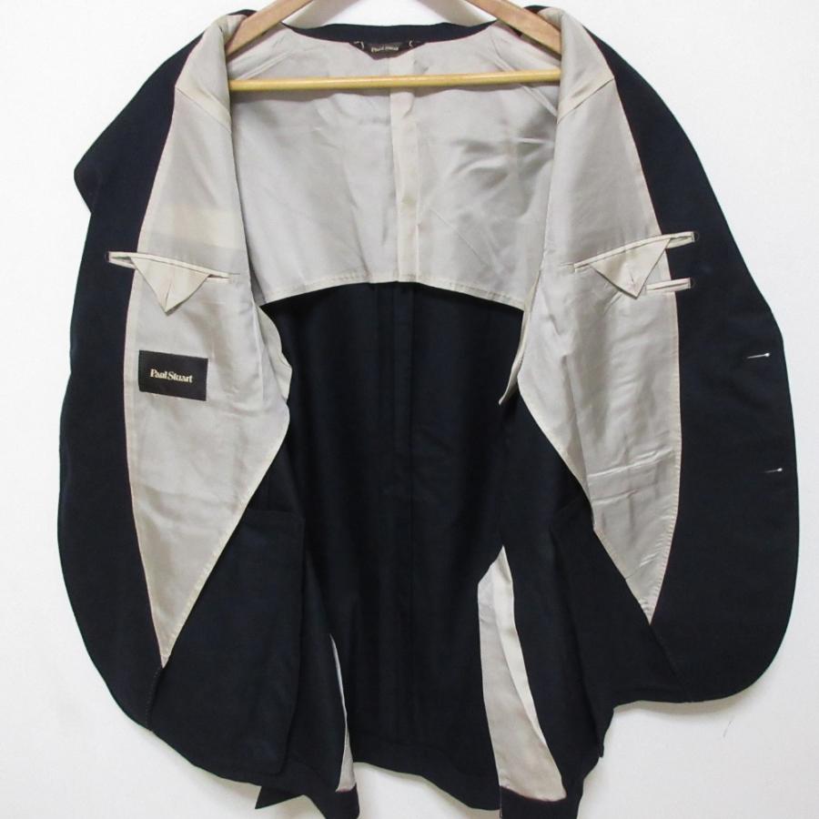 PAUL STUART（ポールスチュアート） 美品 ロゴ金ボタン サイドベンツ