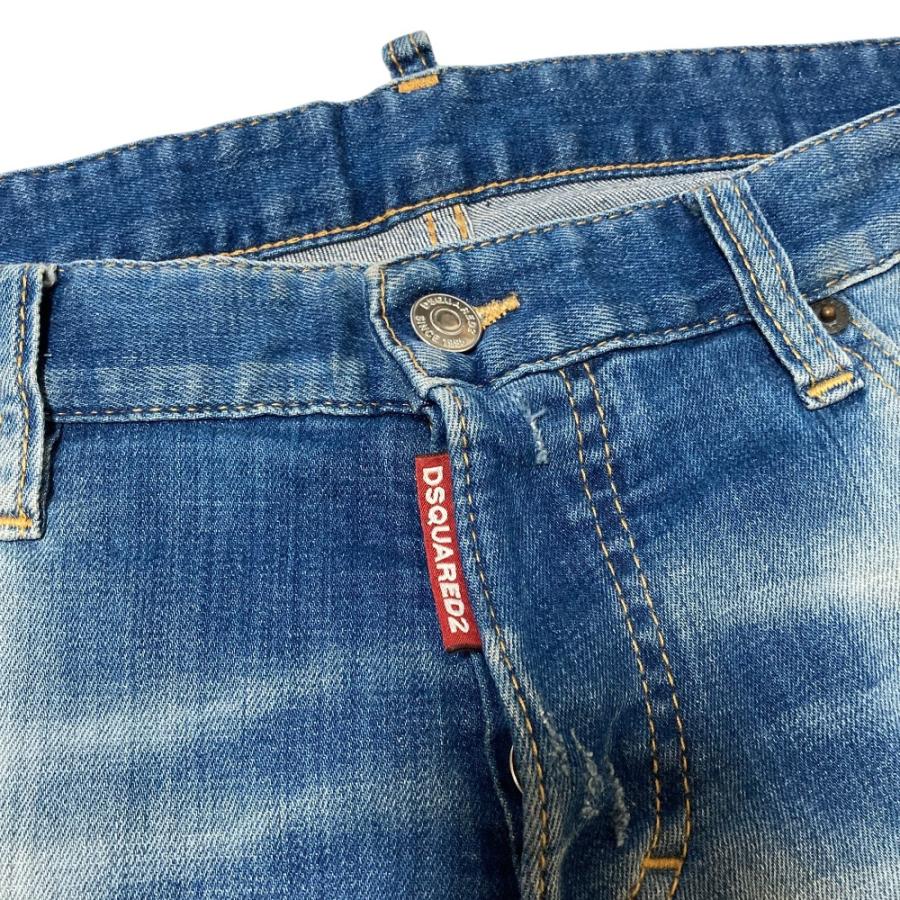 【良品】DSQUARED2 Slim Jean 48 ダメージ加工 ディースク DSQUARED2（ディースクエアード） 良品 Slim Jean ダメージ加工