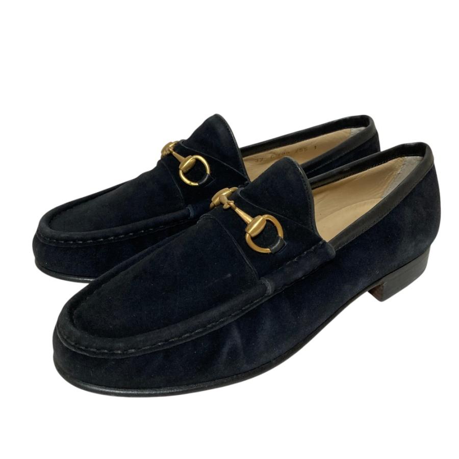 GUCCI（グッチ） 美品 スエードレザー ホースビットローファー 37 24cm
