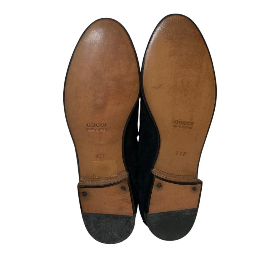 GUCCI（グッチ） 美品 スエードレザー ホースビットローファー 37 24cm