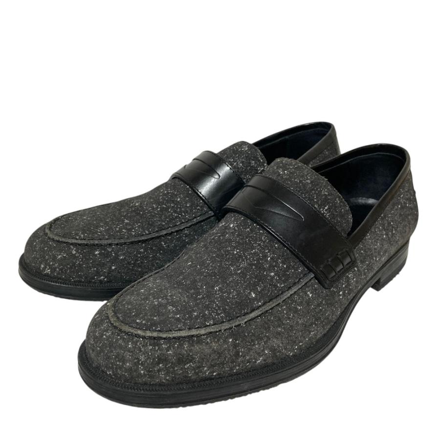 JIMMY CHOO（ジミーチュウ） 美品 レザーコンビ コインローファー