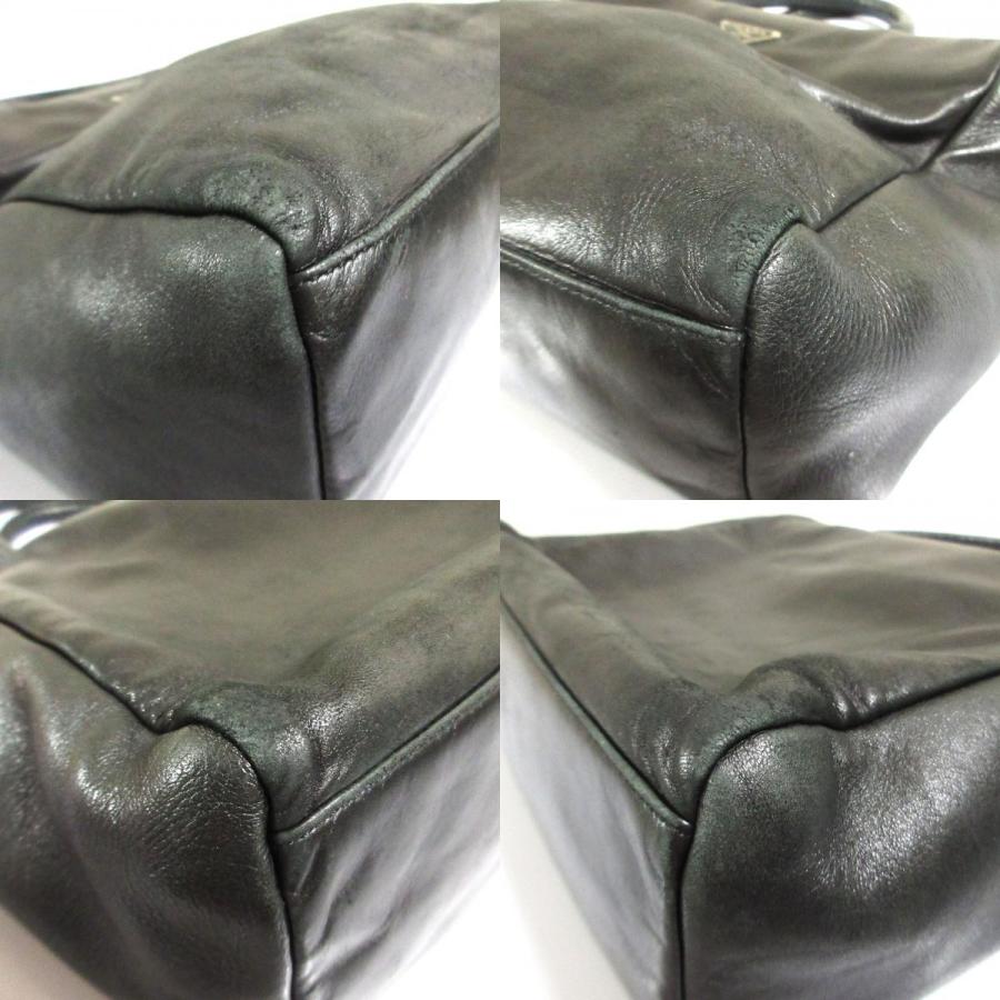 PRADA（プラダ） 良品 ナッパレザー トートバッグ ブラック レディース