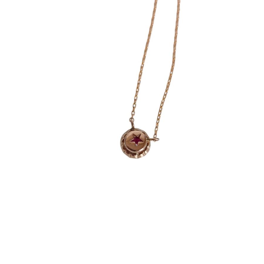 （美品）スタージュエリー  k18 ルビー＆ダイヤ スターネックレス STAR JEWELRY（スタージュエリー） 美品 STAR JEWELR HALO K18PG