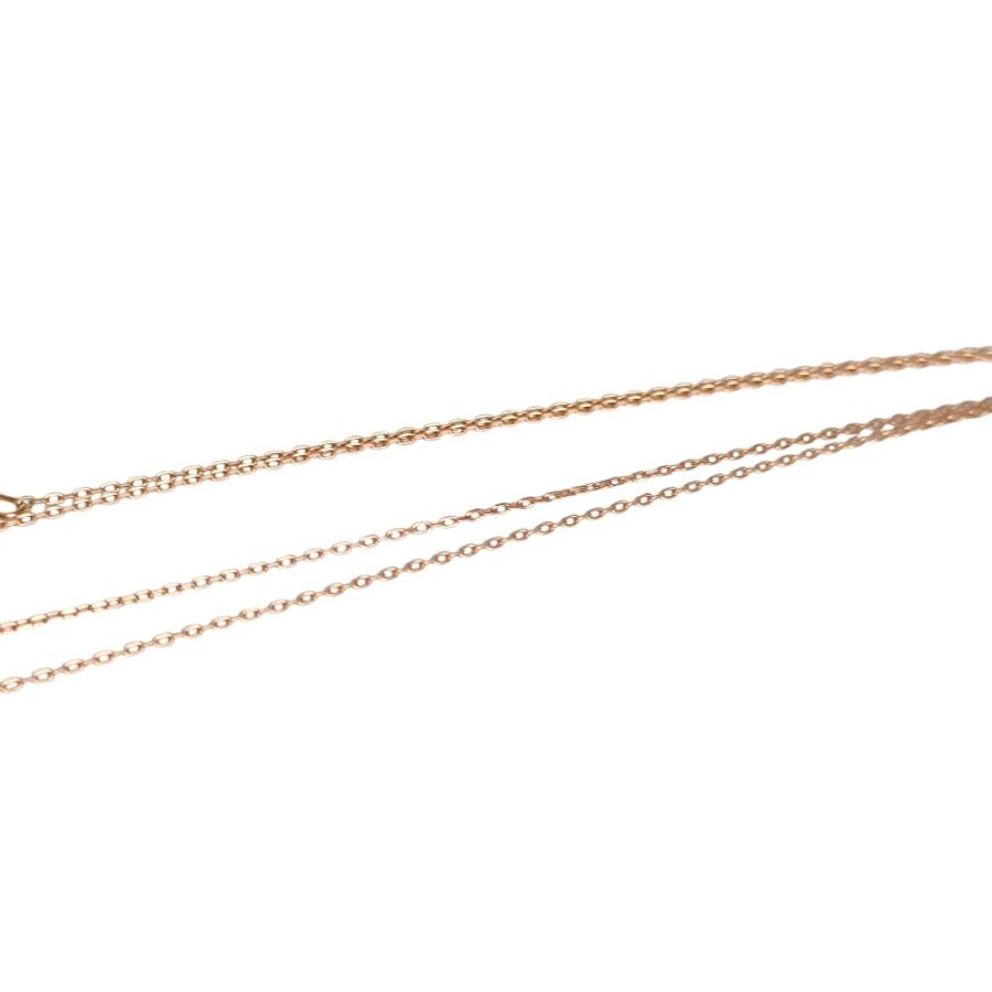 美品 STAR JEWELR スタージュエリー HALO K18PG ルビー ダイヤ チェーン ネックレス レッド ピンクゴールド レディース 古着 中古_6