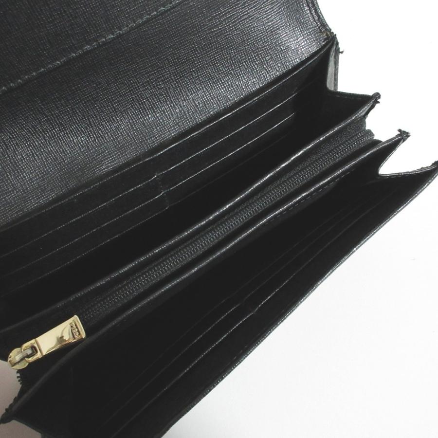 FURLA（フルラ） 美品 レザー ロングウォレット 長財布 ブラック