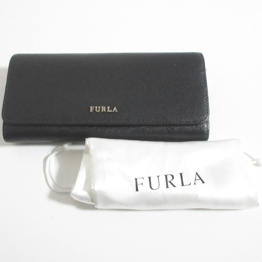 FURLA（フルラ） 美品 レザー ロングウォレット 長財布 ブラック