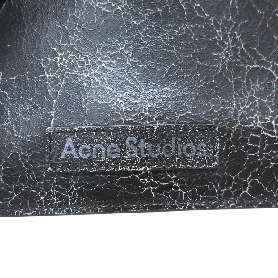 i　アクネストゥディオズ 　プラットレザー ミニショルダーバッグ Acne Studios（アクネ ストゥディオズ） 美品 プラット レザー ミニ