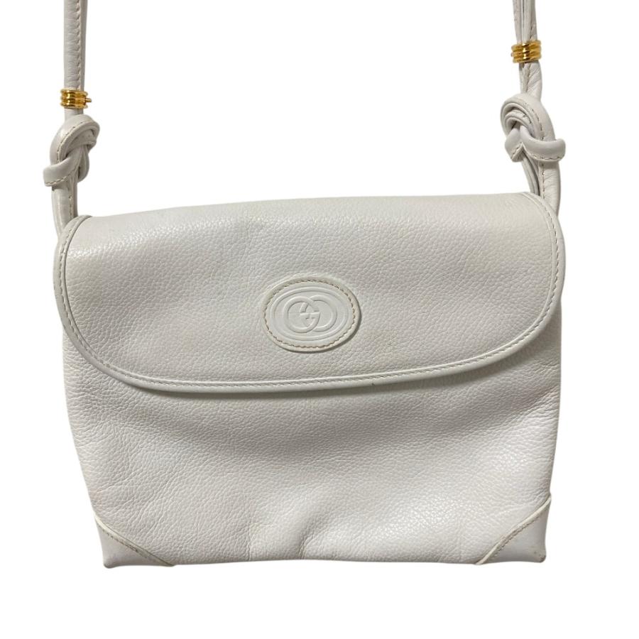 GUCCI（グッチ） インターロッキングGG レザー ショルダーバッグ 