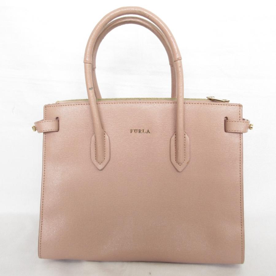 FURLA（フルラ） 良品 レザー 2WAYハンドバッグ ショルダーバッグ 