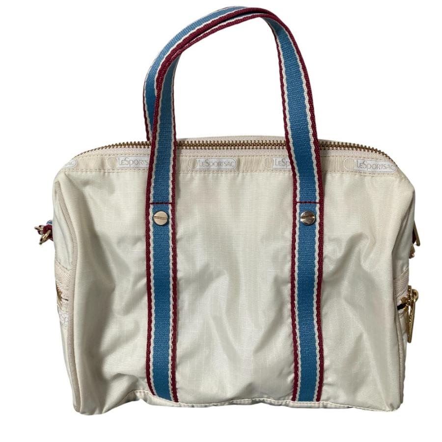 【美品】レスポートサック2wayボストンバッグ カーキ　無地　ポーチ　鍵付き LeSportsac（レスポートサック） 並行輸入品 ボストンバッグ 旅行