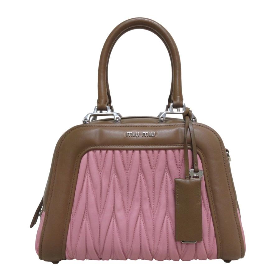 miu miu（ミュウミュウ） 美品 マテラッセ 2way サッチェルバッグ
