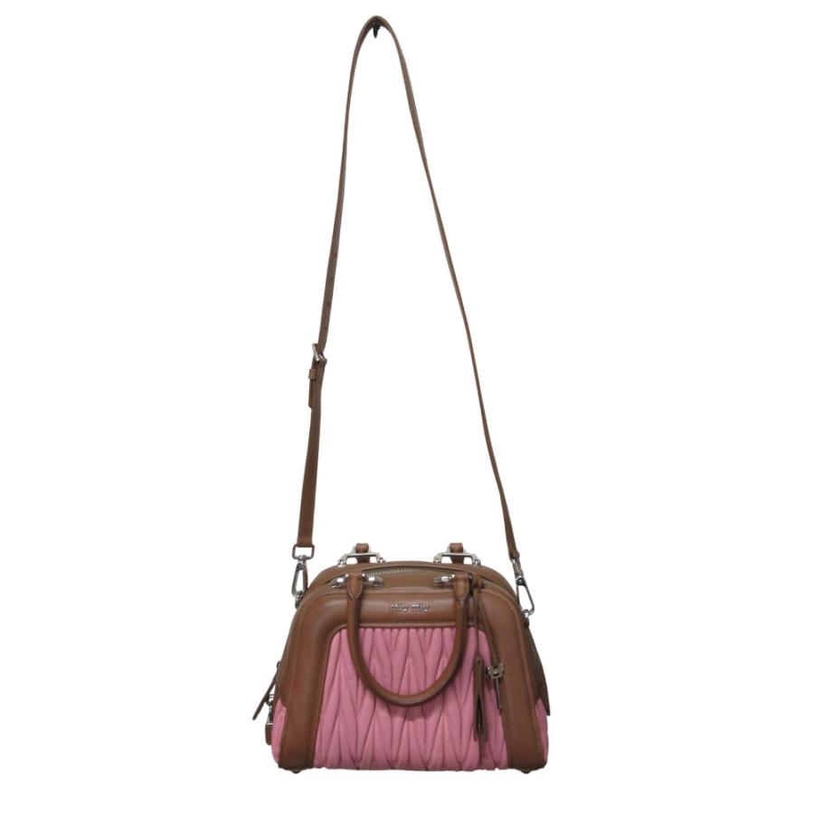 miu miu（ミュウミュウ） 美品 マテラッセ 2way サッチェルバッグ 