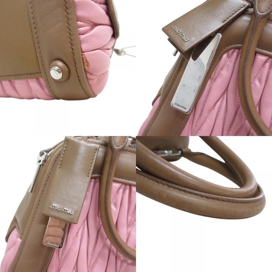 miu miu（ミュウミュウ） 美品 マテラッセ 2way サッチェルバッグ 