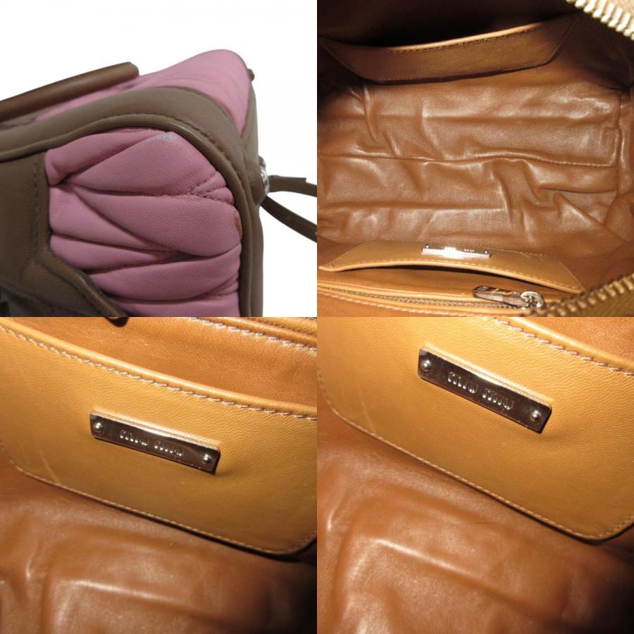 miu miu（ミュウミュウ） 美品 マテラッセ 2way サッチェルバッグ 