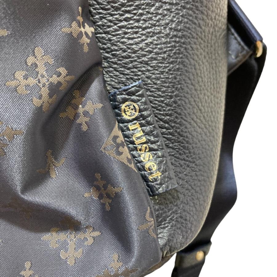 russet（ラシット） 美品 モノグラム レザーコンビ バックパック