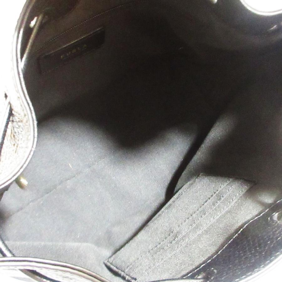 FURLA（フルラ） 美品 アテナ レザー 巾着 ドローストリングバッグ